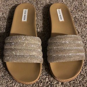 STEVE MADDEN Drip Rhinestone Slides